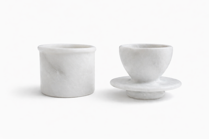 Marble Butter Cloche – Luxury Natural Stone Butter Dish with Water Seal